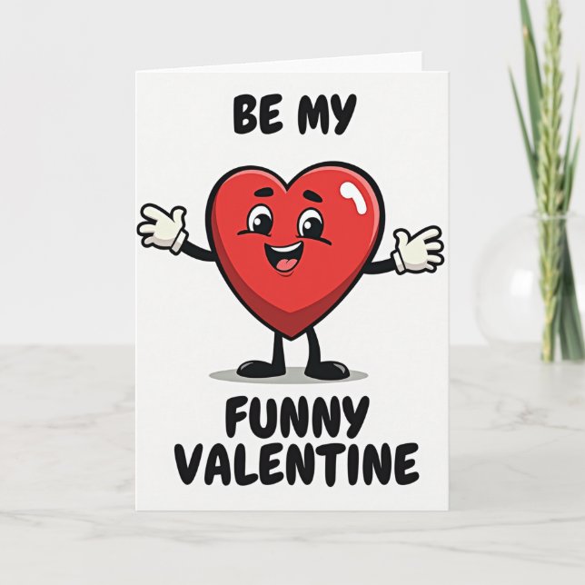 Cartão Simple Funny Valentine Card (Frente)