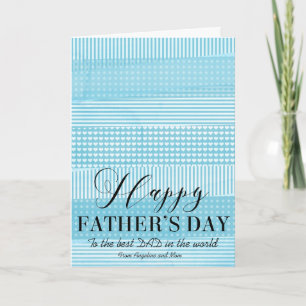 Cartão Simple "Happy Father's Day" Modern Greeting Card