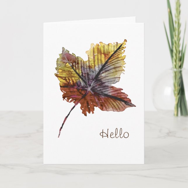 Cartão Simple Hello Card for Friend (Frente)
