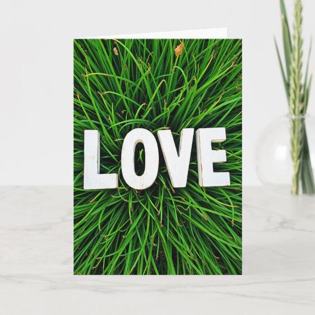 Cartão Simple Love Grass Card (Frente)