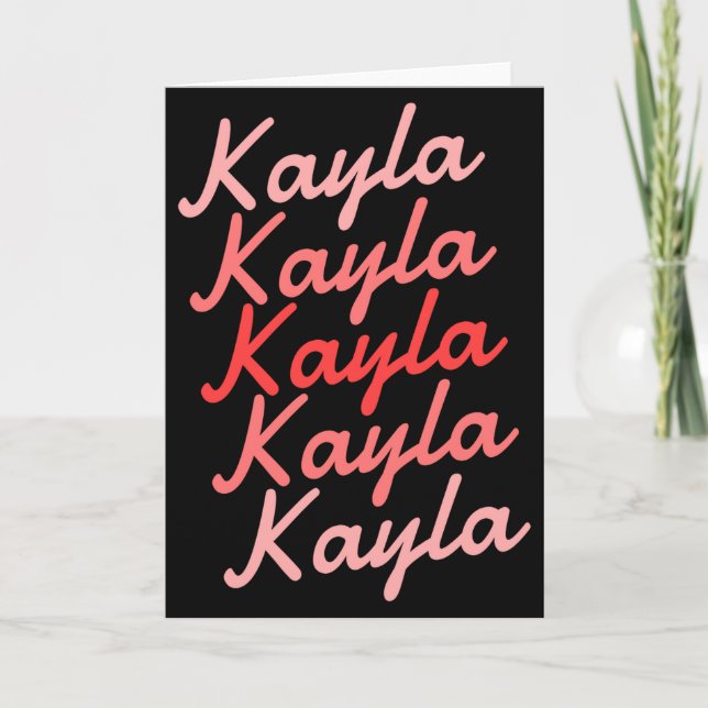 Cartão Simple Modern Cool Tygraphy Name Toddler  (Frente)