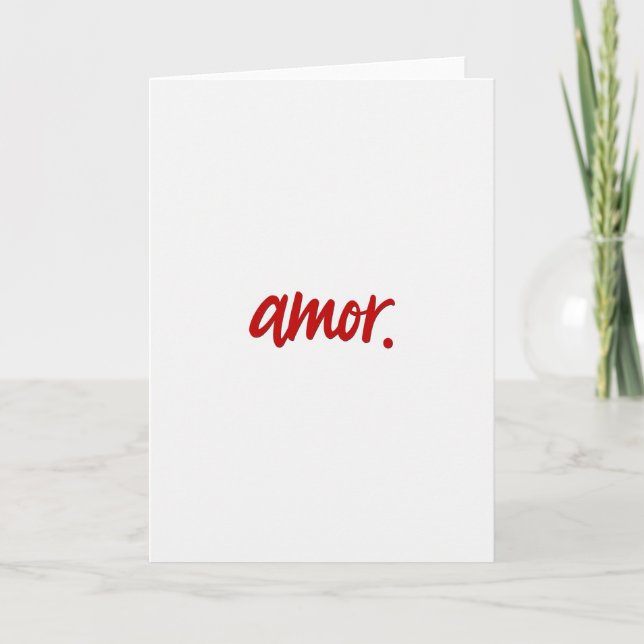 Cartão Simples Amor Manuscrito (Frente)
