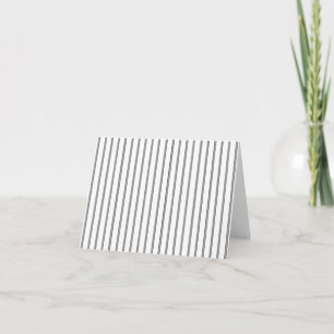 Cartão Simples Cinza com Listras em Branco