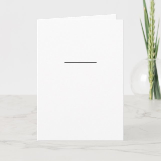 Cartão Simples Cumprimento de Amizade Minimalista (Frente)