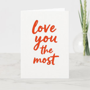 Cartão Simples de Amor, Você é o Mais