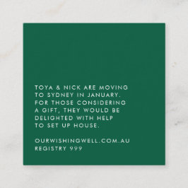 Cartão Simples de Enclausuramento Moderno