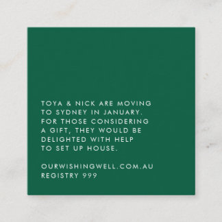 Cartão Simples de Enclausuramento Moderno