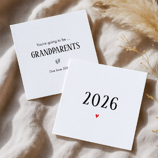 Cartão Simples de Gravidez 2026