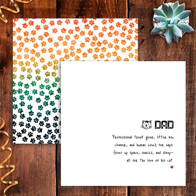 Cartão Simples de Patas de Gato Pôr do Sol Retrô p (Criador carregado)