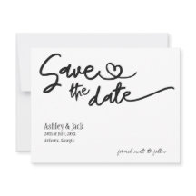 Cartão Simples de Salve a Data