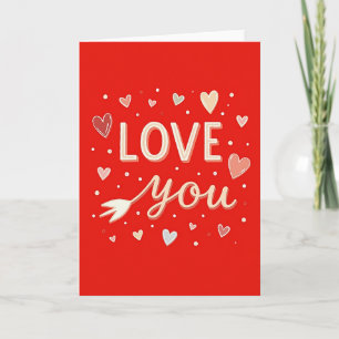 Cartão Simples e Doce de Amor