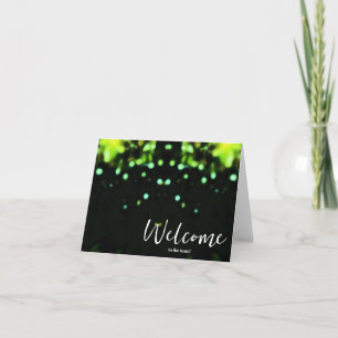 Cartão Simples e Personalizado Elegante Bem-vindo à equip