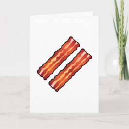 Cartão Simples Eu Amo Mais que Bacon