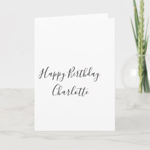 Cartão SIMPLES MINIMAL.CUTIE ADICIONE NOME BEBÊ aniversár