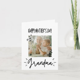 Cartão Simples para a avó | Dia de as mães de Fotografias