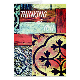 Cartão Simples pensar em sua saudação