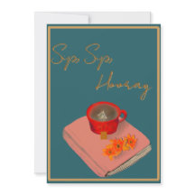 Cartão simples Sip Sip Hooray