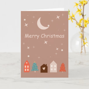 Cartão Simples Tone da Terra Feliz Natal