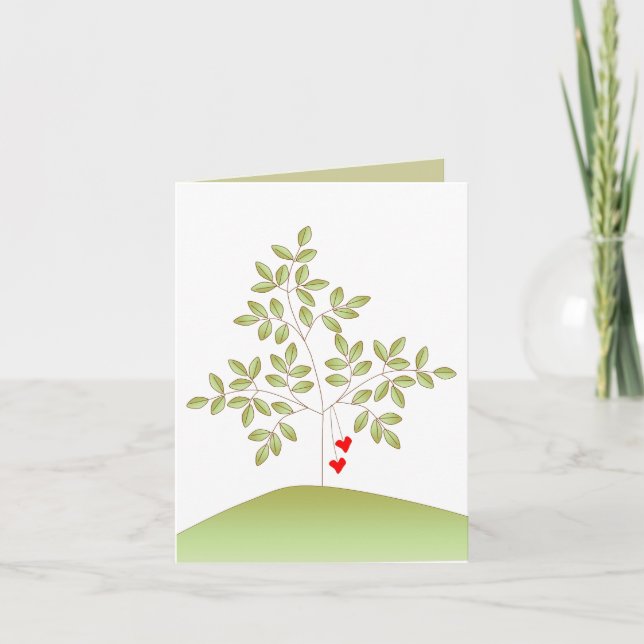 Cartão Simply Love Tree Blank Notecard (Frente)