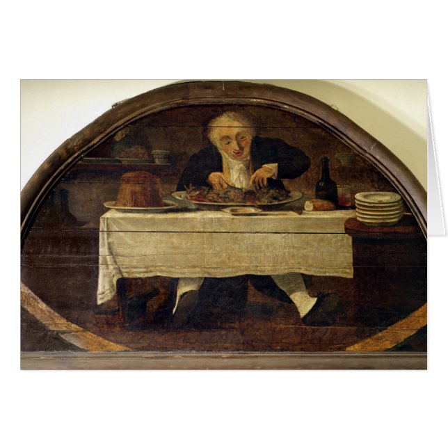 Cartão Sinal da loja do Au Gourmand', para Corcellet (Frente Horizontal)