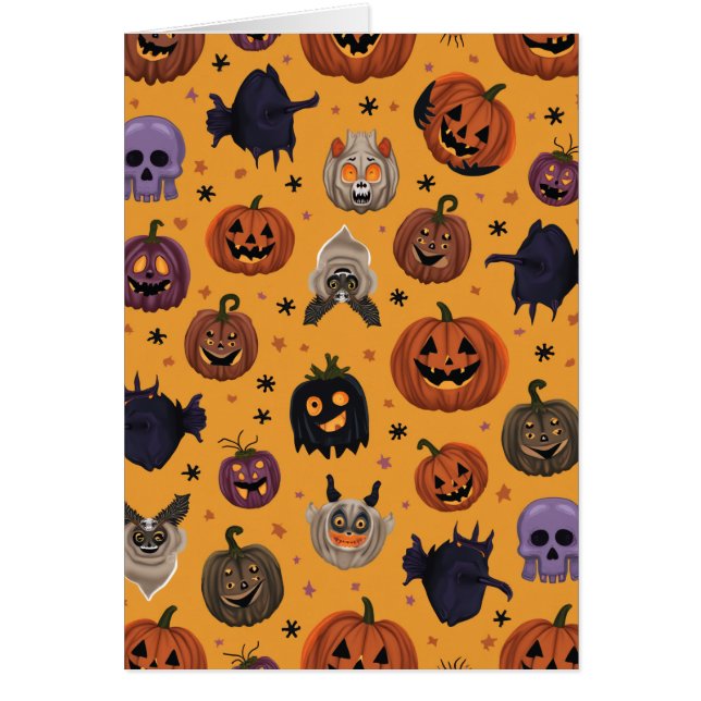 Cartão Sinal de Halloween (Frente)