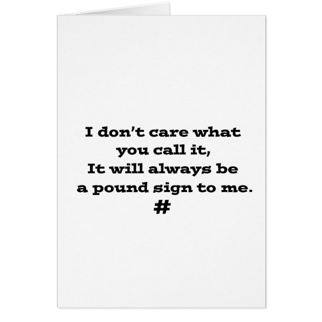 Cartão Sinal de libra (Frente)