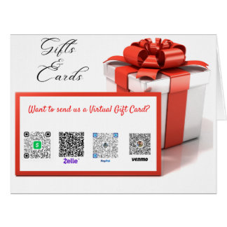 Cartão Sinal de Mesa do presente