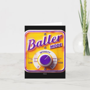 Cartão Sinal De Modo Chamador - Intensidade De Basquete E