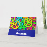 Sinal de Paz Groovy Sessenta Vezes Vibe Aniversári