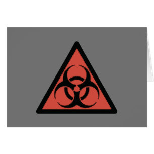 Cartão Sinal de perigo vermelho