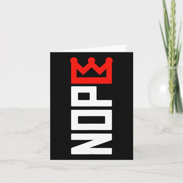 Cartão Sinal de Protesto Sem Kings Vertical (Frente)