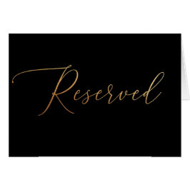 Cartão Sinal de Reserva de Casamento Clássico Elegante Pr