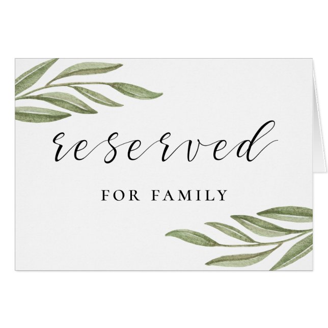 Cartão Sinal de reserva de casamento com caligrafia de fo (Frente horizontal)