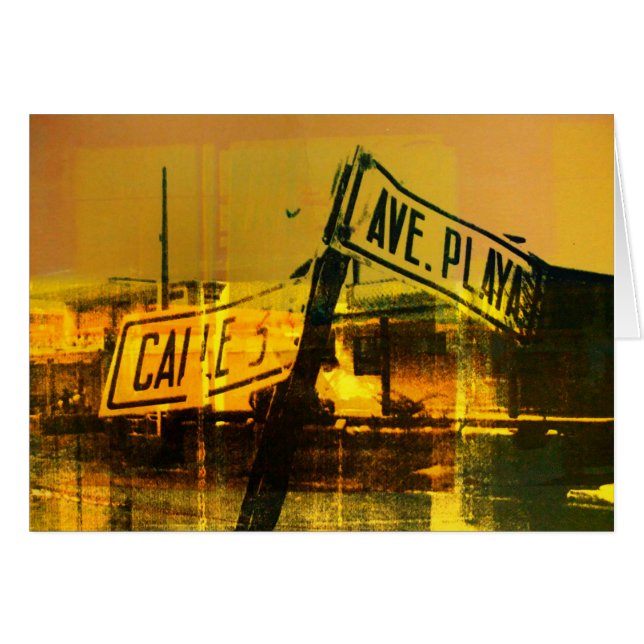 Cartão Sinal de rua (Frente Horizontal)