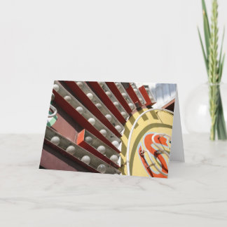 Cartão sinal de vintage