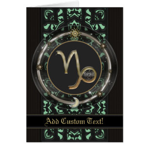 Cartão Sinal do zodíaco do Capricórnio