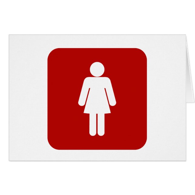 Cartão Sinal feminino (Frente Horizontal)