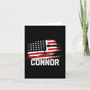 Cartão Sinalizador Connor Usa Personalizado Em 4 De Julho