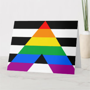 Cartão Sinalizador de Ally LGBTQ+