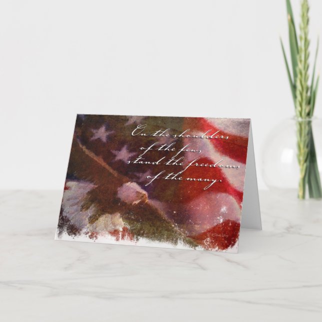 Cartão Sinalizador de Liberdade com Águia-4 (Frente)