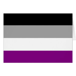 Cartão Sinalizador de Orgulho Asexual LGBTQ