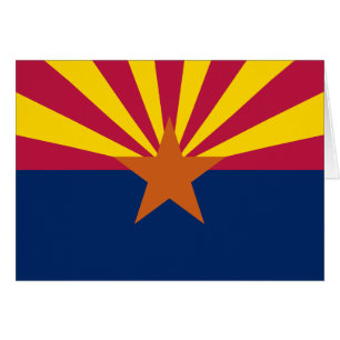 Cartão Sinalizador do Estado da arizona