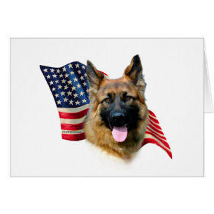 Cartão Sinalizador do german shepherd