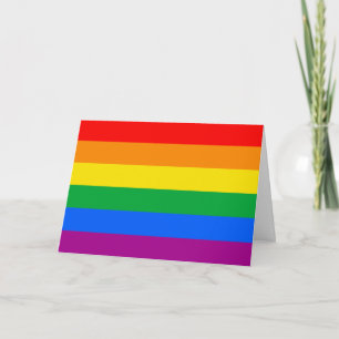 Cartão Sinalizador do Orgulho Arco-Íris LGBTQ+