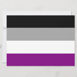 Cartão Sinalizador do Orgulho Asexual (Ace) (Asexualidade