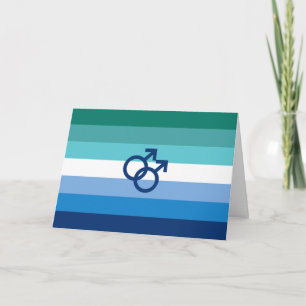 Cartão Sinalizador do Orgulho Maleável do Gay MLM