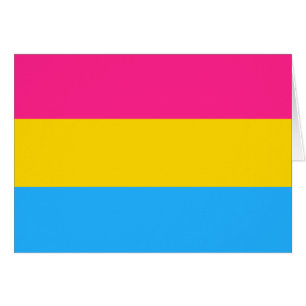 Cartão Sinalizador do Orgulho Pansexual LGBTQ