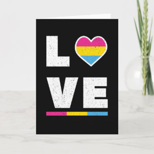 Cartão Sinalizador do Orgulho Pansexual LGBTQ Desapontou