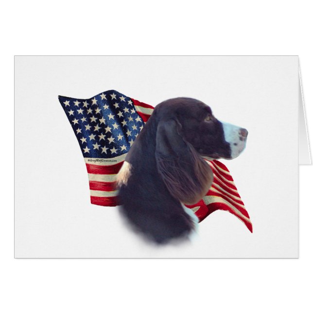 Cartão Sinalizador espanhol do Springer (Frente Horizontal)