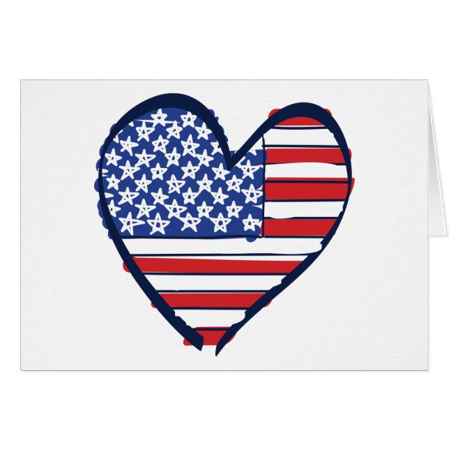 Cartão Sinalizador EUA (Frente Horizontal)